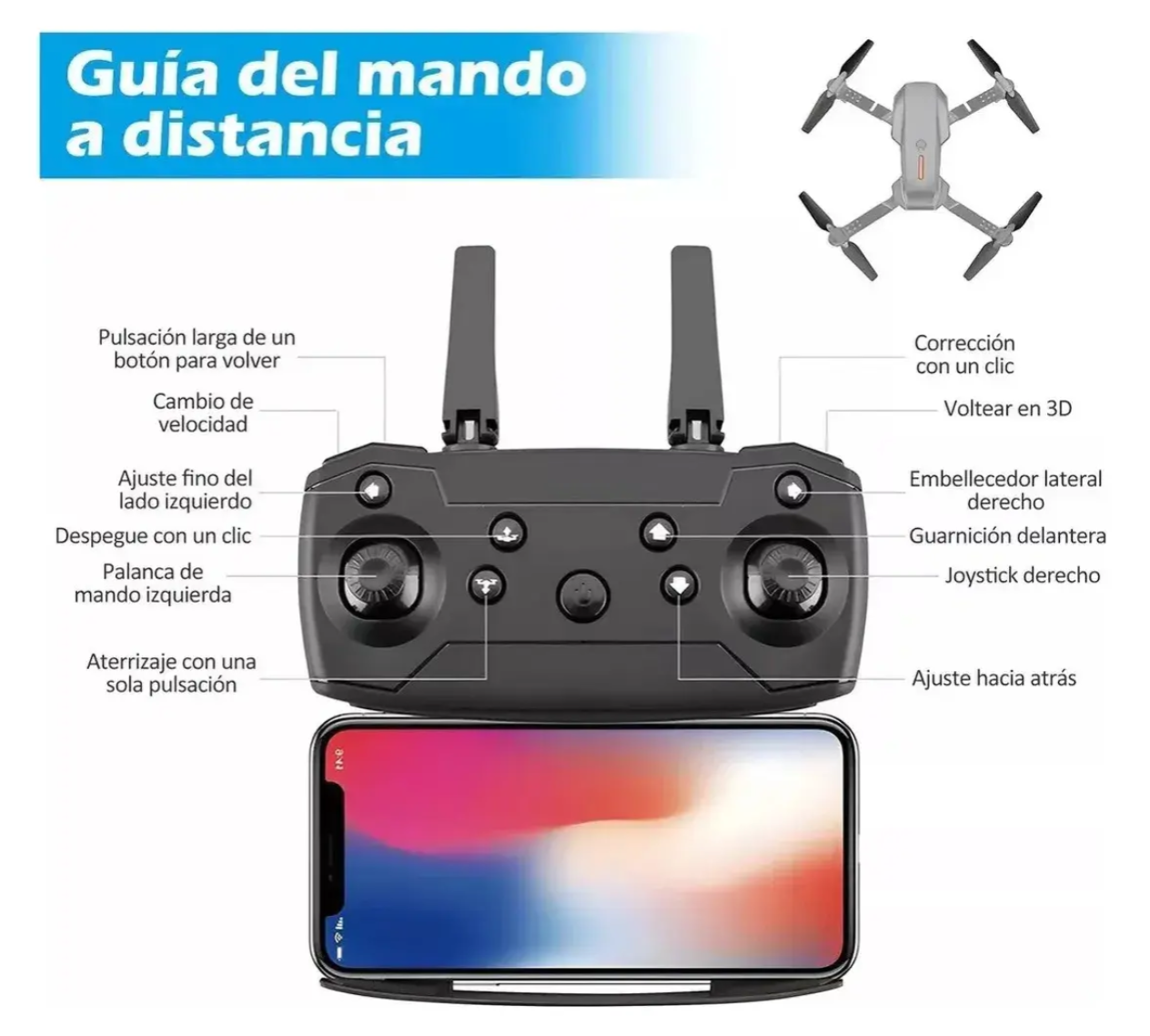 Vista 3 de Dron Camara 4K Ultra Pro Max Drone